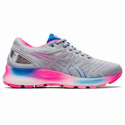 Asics Gel-Nimbus Lite - Naisten Juoksukengät - Valkoinen/Harmaat